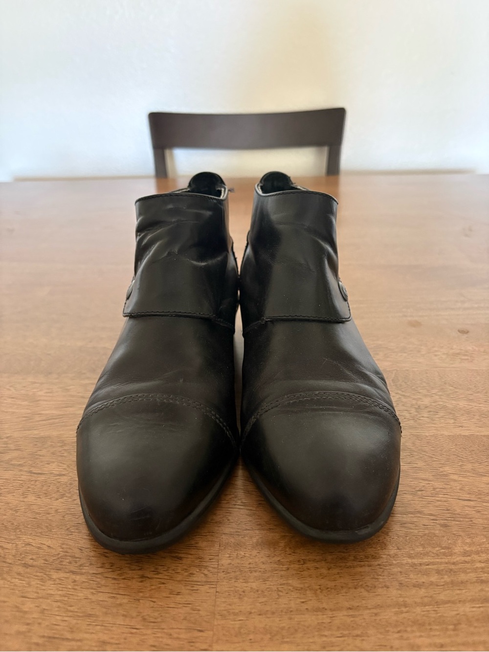 Ariat Spat III Snap Ankle Riding Boots Women’s 8 Black Leather Coastal Cowgirl - Picture 2 of 11